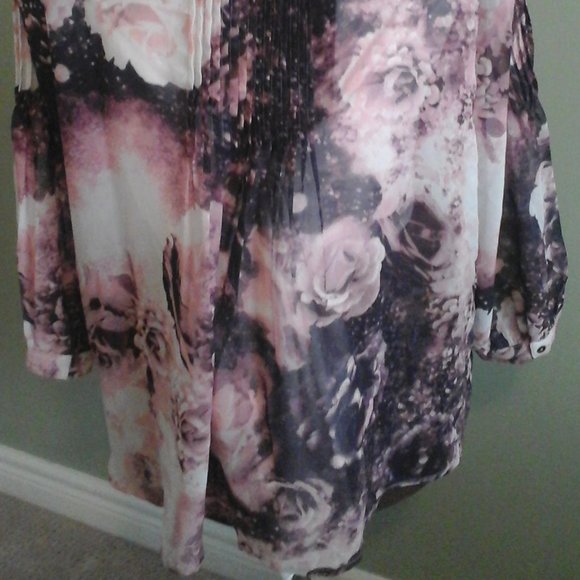 Together Chiffon Floral Blouse, 18 - Picture 8 of 9